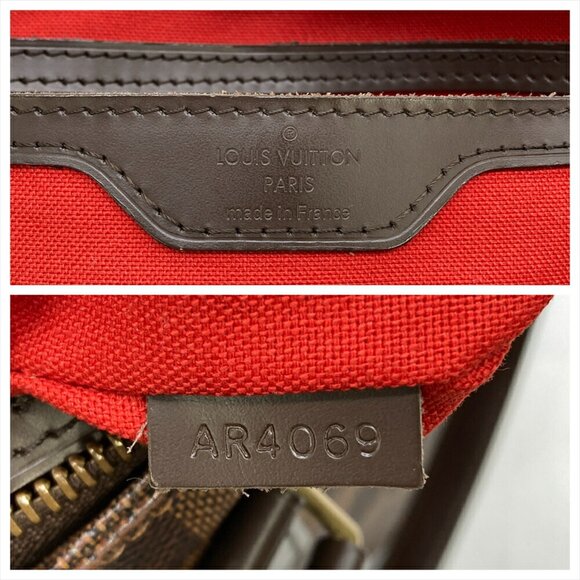 LOUIS VUITTON Authentic Brown Damier Piano Tote Bag - Picture 9 of 10